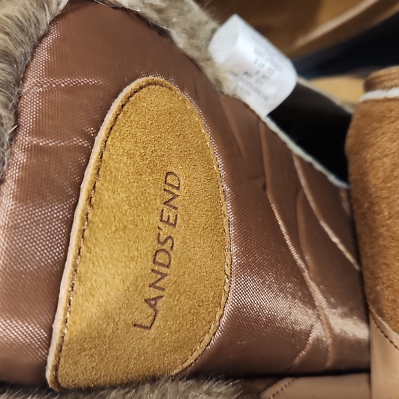 NWOT Lands' End Alpine Snow Brown and Tan Winter Boots - Picture 8 of 9